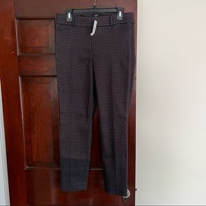 NWT Loft Marissa Skinny Purple Plaid Pant